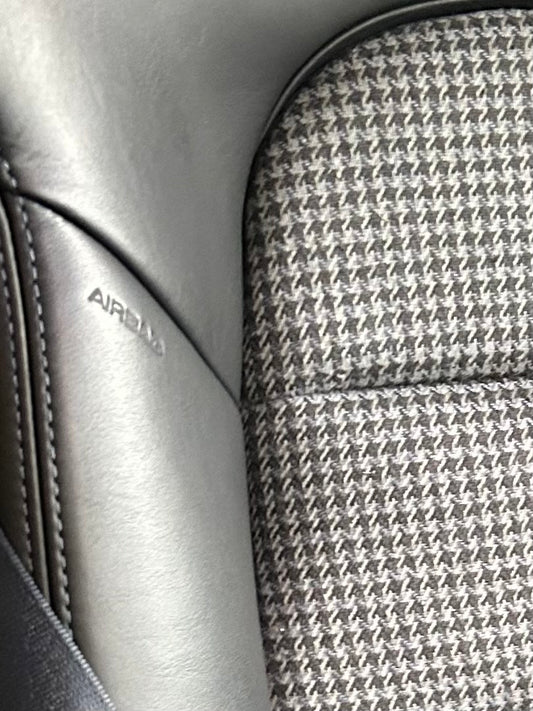 Seat insert cover set for Porsche fixed bucket seat (918 style) - Houndstooth - grey/black/blue